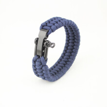 3PCS Stainless Steel Buckle Paracord Bracelet Emergency 550lbs Rescue Paracord Bracelet Outdoor Climbing Rope Parachute Cord 23cm