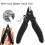 3 Pcs 3.5 Inch Mini Wire Cable Cutters Cutting Side Snips Flush Pliers With Lock Nipper Hand Tools 2