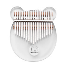 Kalimba 17-Key Transparent C Tone Crystal Clear Thumb Piano Finger Piano Built-in Colored Lighting Module Musical Instruments
