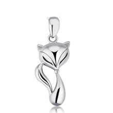 4PCS Fashion Copper Animal Fox Pendant Necklace for Girl Lovely Necklaces Collar Jewelry(Single pendant without chain)