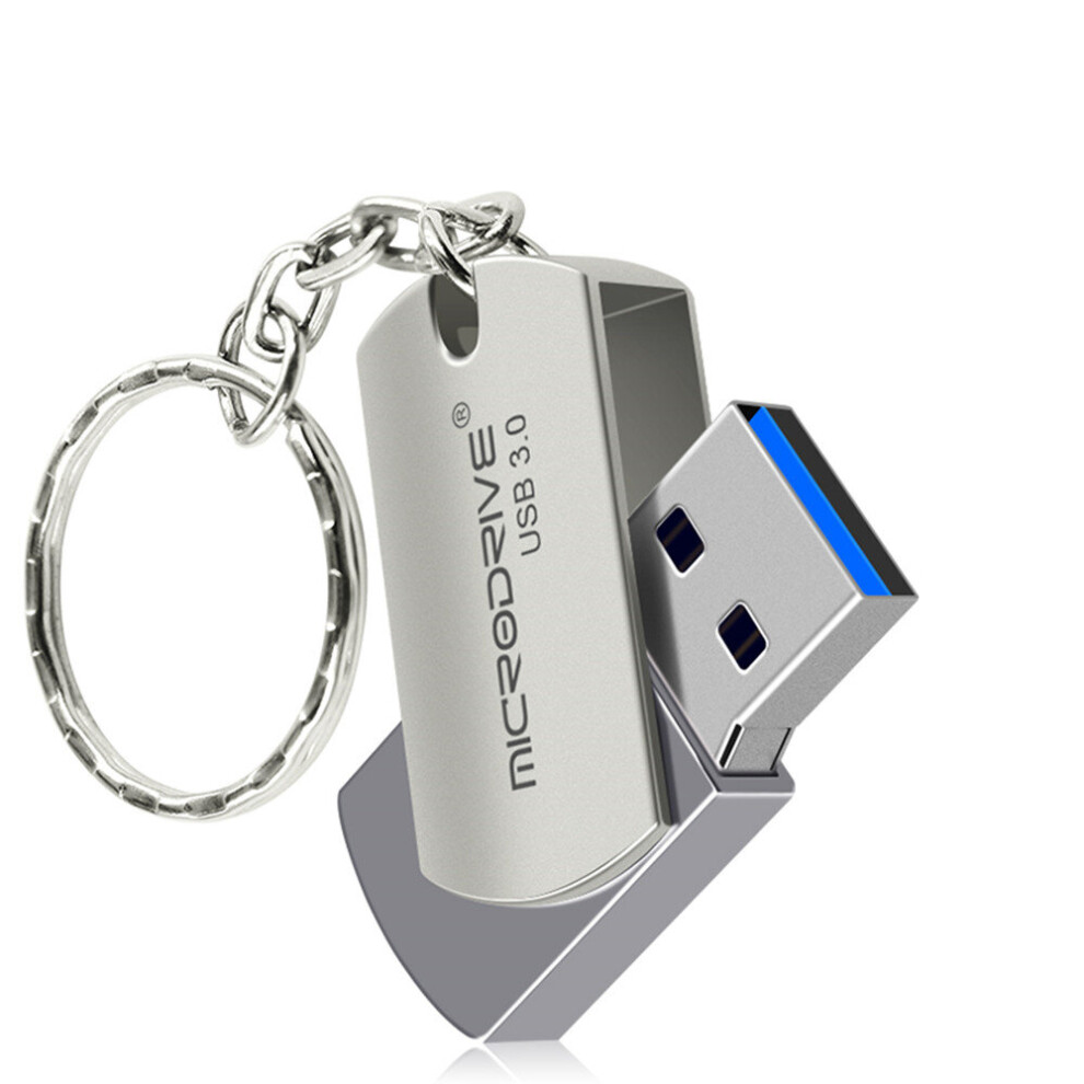 Stainless Steel Usb 3.0 Pen Drive Usb Flash Drive 32Gb Pendrive Usb Stick With Keychain Flash Drive 701942833205