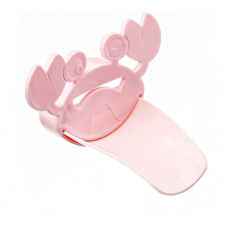 10Pcs Children Baby Hand Washer Faucet Extender Cartoon Crab Bathroom Sink Extender Portable Pp/Tpe Material Pink/Blue Chaochuang