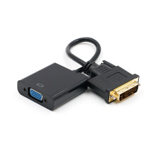 DVI to VGA Adapter Cable 1080P DVI-D to VGA Cable 24+1 25 Pin DVI Male to 15 Pin VGA Female Video Converter for PC Display