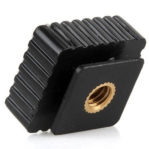 6 Pcs Flash Hot Shoe Mount Adapter Speedight Flash Cold Hot Shoe Bracket Mount Adapter 1/4" Screw 2