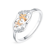 4PCS Silver plating Love Heart Mom Ring for Women Fashion Wedding Party Mother'S Day Gift Charm Jewelry_8