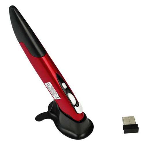 New Practical Pen shaped  2.4GHz USB Wireless Mouse Optical Pen Air Mouse for Laptops Desktops Tablet PC