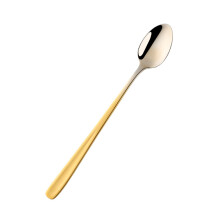 2Pcs Stainless Steel Rainbow Ice Spoons With Long Handle Mirror Polished Mixing Stirring Drink Ice Cream Dessert Tea Spoon