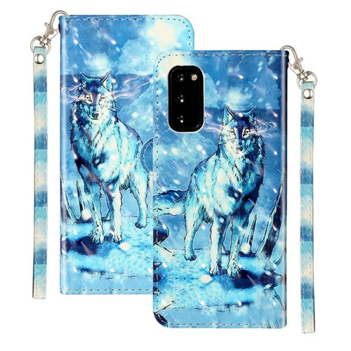 Luxury PU Leather Flip Case For Samsung Galaxy S20 3D Vision Pattern Case 1