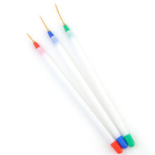 3PCS/set Paint Brush Set Hook Line Pen Different Size For Watercolor Oil Acrylic Gouache Painting Nylon Hair Brush Art Supply
