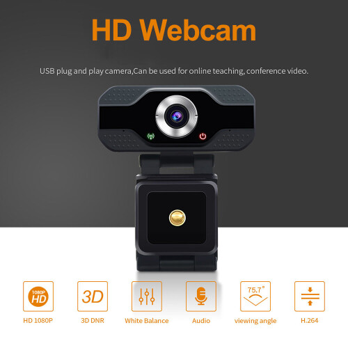 HD 1080P Webcam Built-in Microphone Smart Web Camera USB For XBOX Desktop Laptops PC Game Cam Mac OS Windows Android 1
