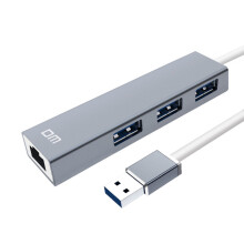3 Port USB3.0 High speed HUB with 1000mbps ethernet port CHB012 support 1TB HDD transfer speed up to 300mb/s