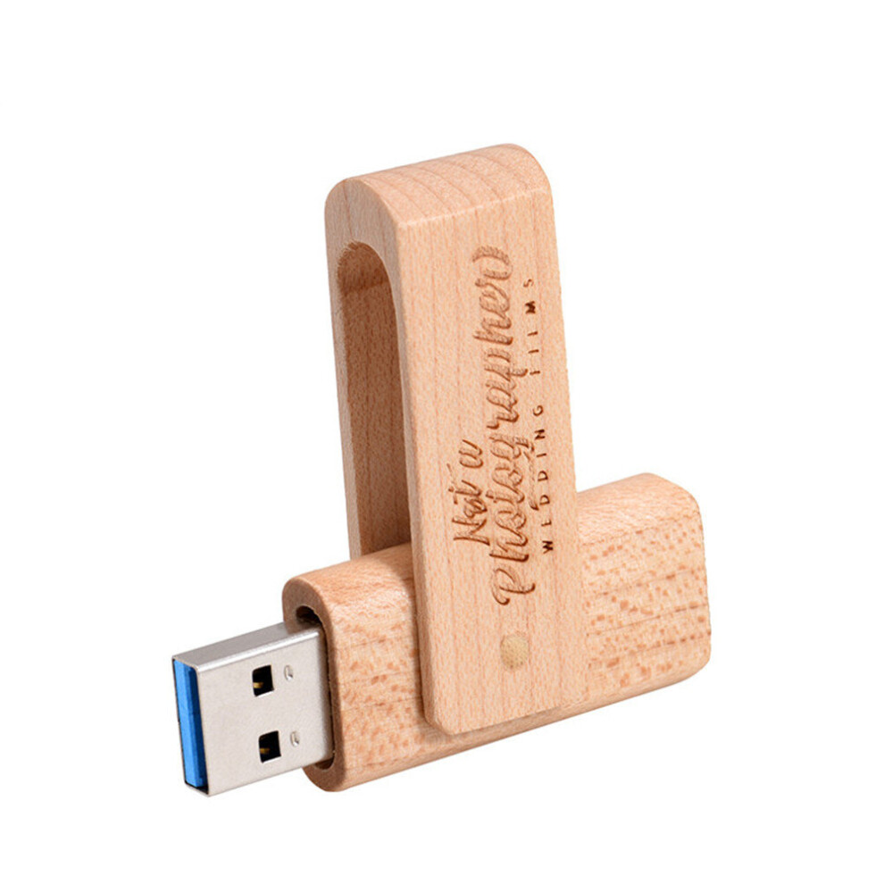 Usb3.0 Customer Logo Wooden Flash Drive Wood Pendrive 64Gb Memory Stick 701942833281