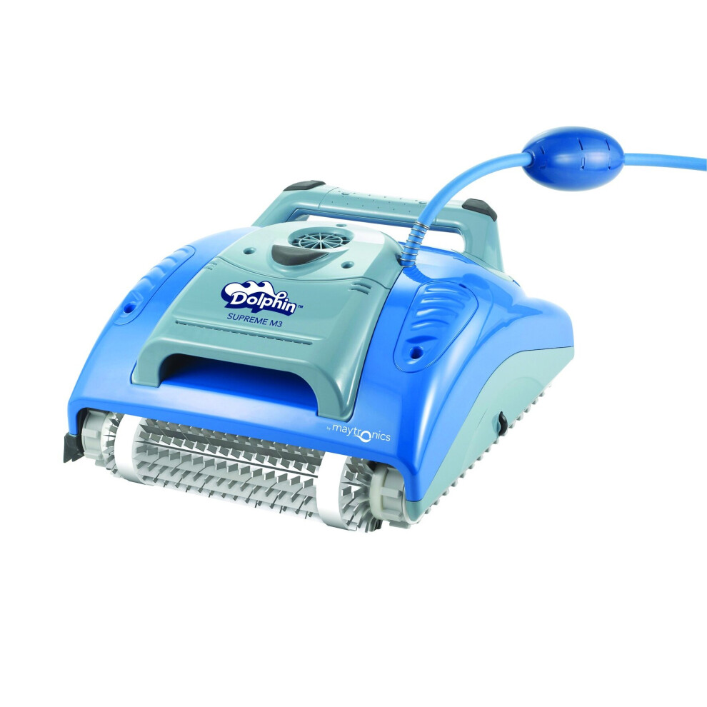 Certikin Dolphin M200 Pool Cleaner. C/W 18M Cable, Swivel, Caddy And Active Brushing With Combination Brushes. 3 Hour Cycle Time And 24 Month Warrant