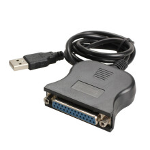 USB 1.1 to DB25 Female Port Print Converter Cable LPT USB Adaptor LPT Cable LPT to USB Cable Black