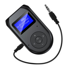 Wireless Bluetooth Adapter Bluetooth 5.0 2-in-1 Transmitter Receiver with Display Screen Low Latency Audio Adapter for TV PC Car