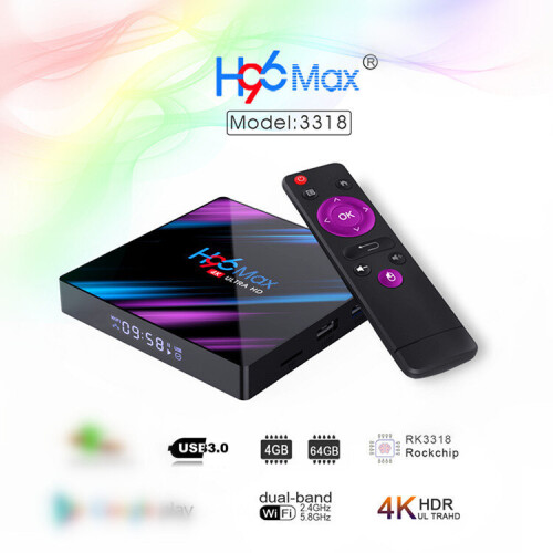 Android 10.0 TV Box,TV Box 4GB RAM/64GB ROM 1