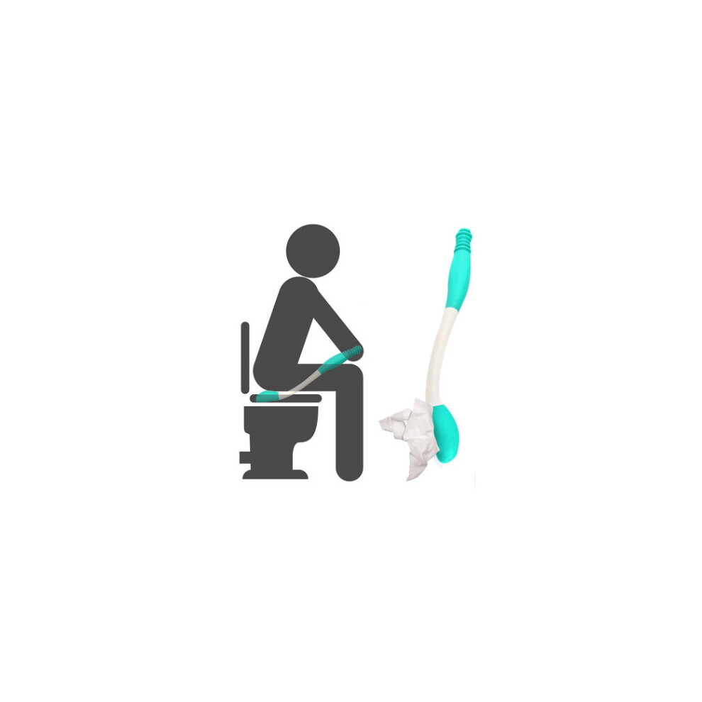 Elderly pregnant women wipe the toilet auxiliary device