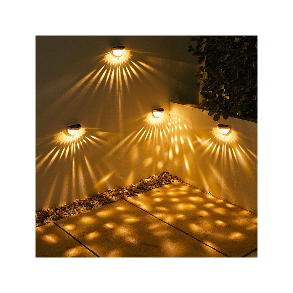 Shadow Light Solar Fence Lights - Waterproof Garden LEDs, Warm White Glow for Fences & Paths, Easy Install