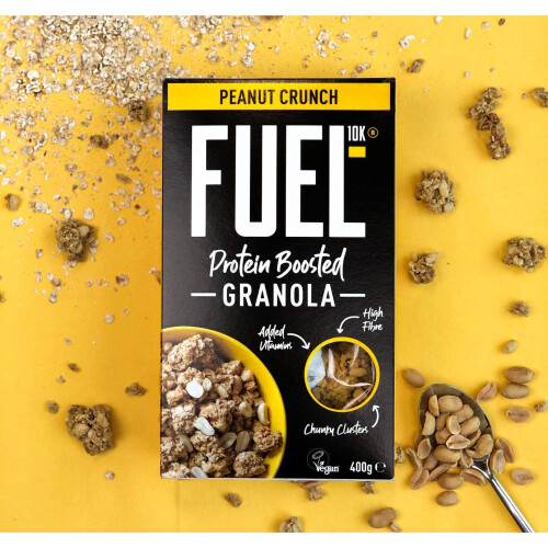FUEL 10K Protein Boosted Chunky Granola, Peanut Loaded - 6x400g 2