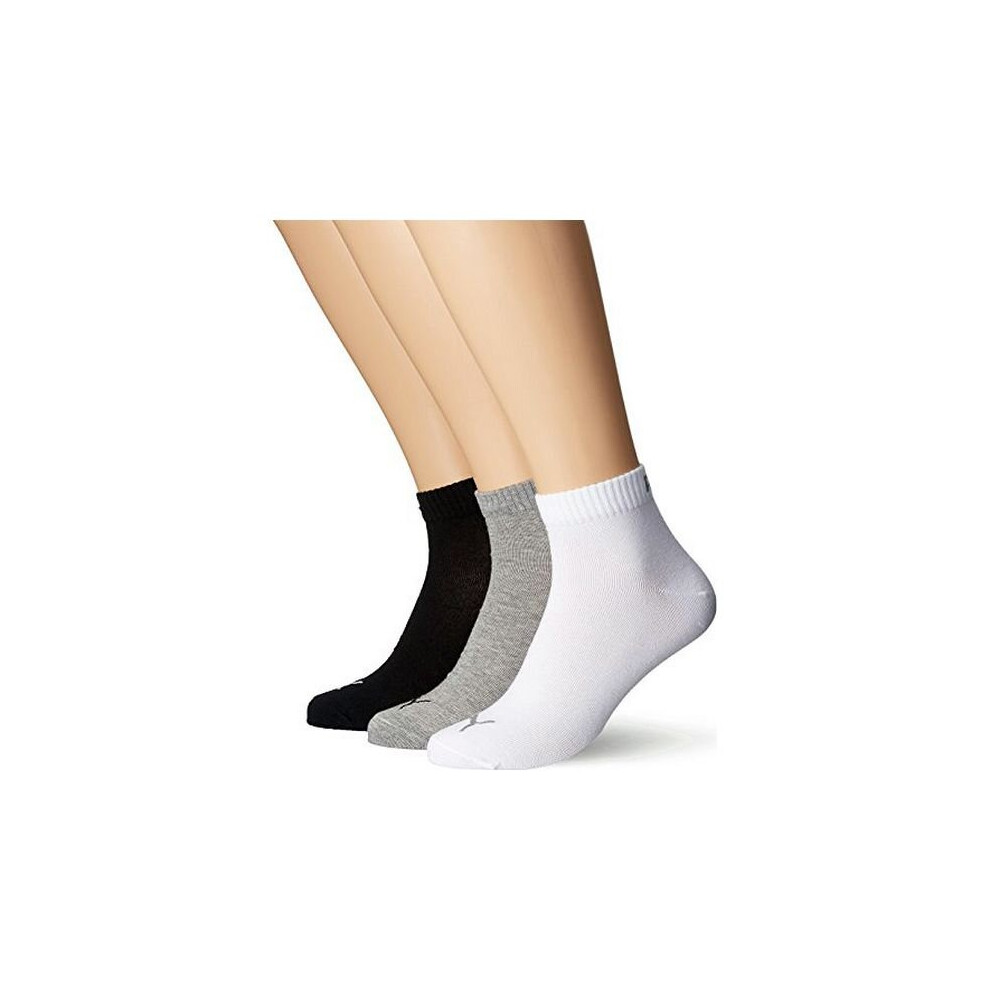 Puma Sports Socks Quarter (3 Pairs)/Black/39-42 Black