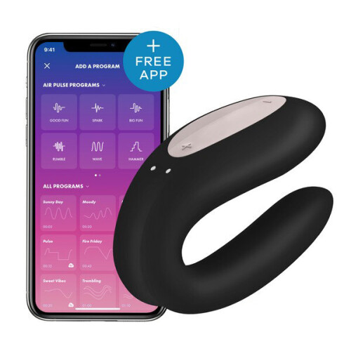 Satisfyer - DOUBLE JOY Vibrator (Sort) 2