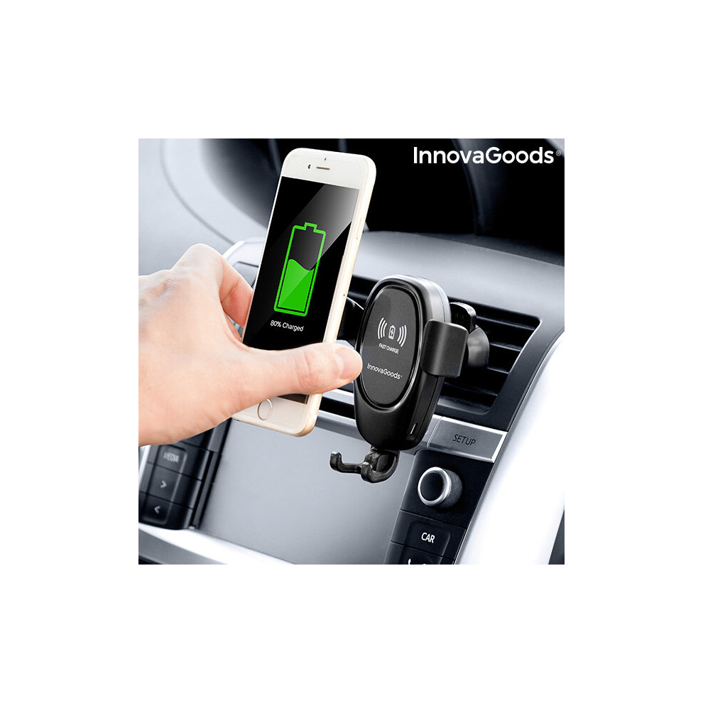 Mobile Phone Holder with Wireless Charger for Cars Wolder InnovaGoods