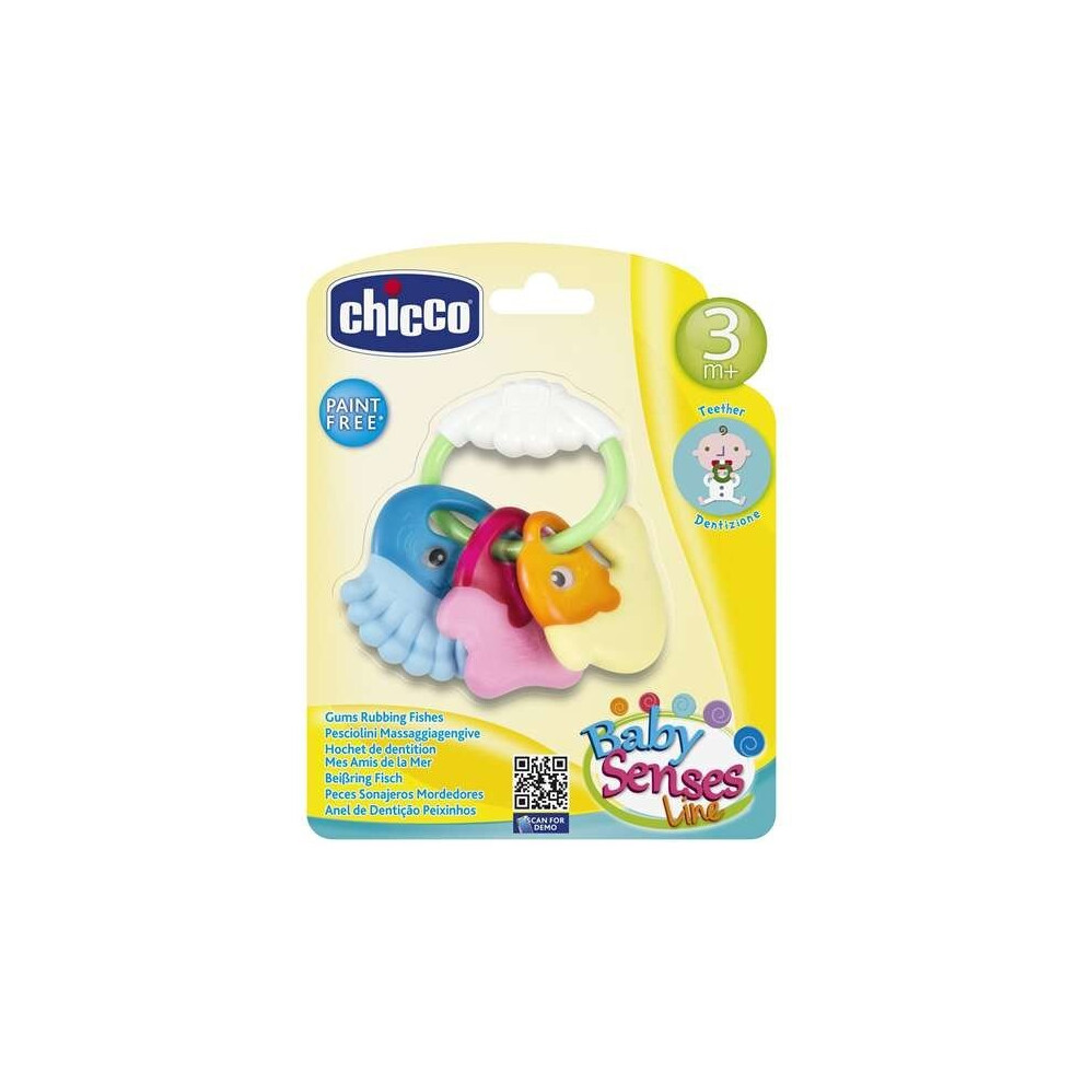 Teether for Babies Rattle Chicco (11,5 x 11 x 2,5 cm)