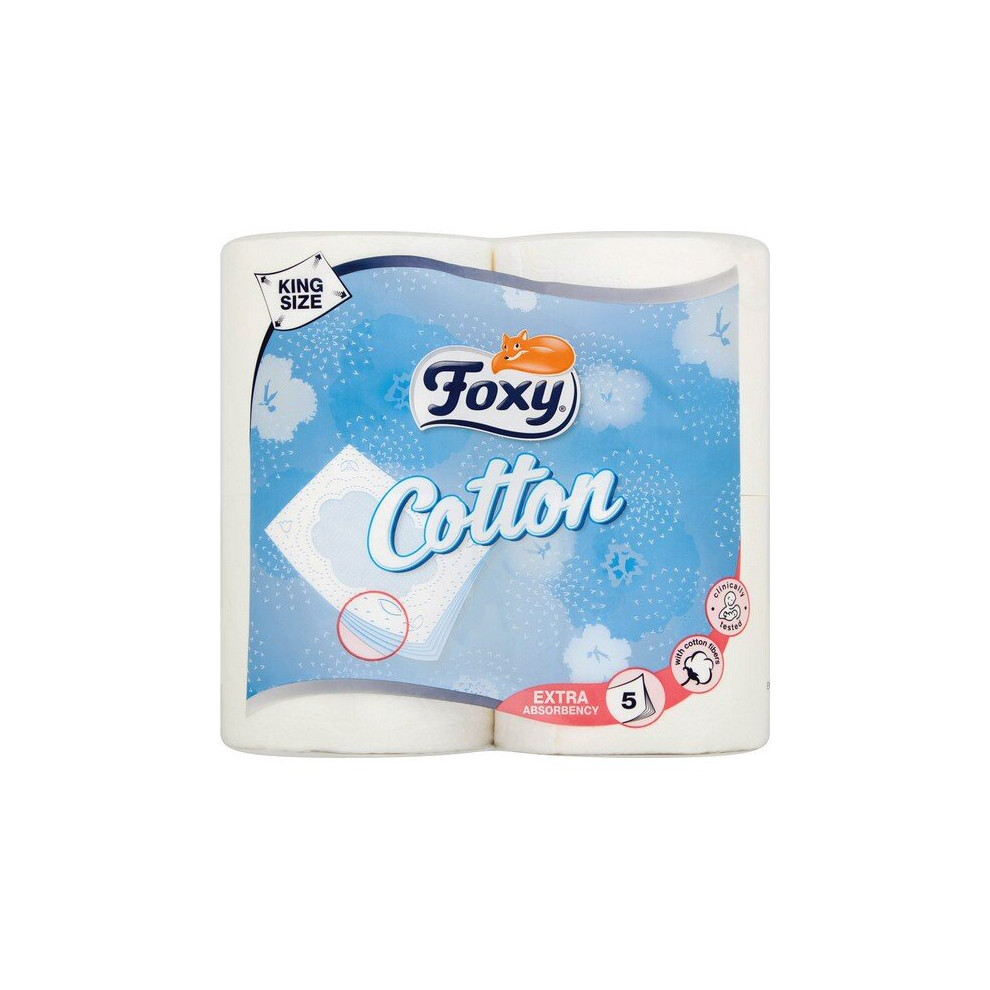 Foxy Toilet Roll Cotton (4 Uds)