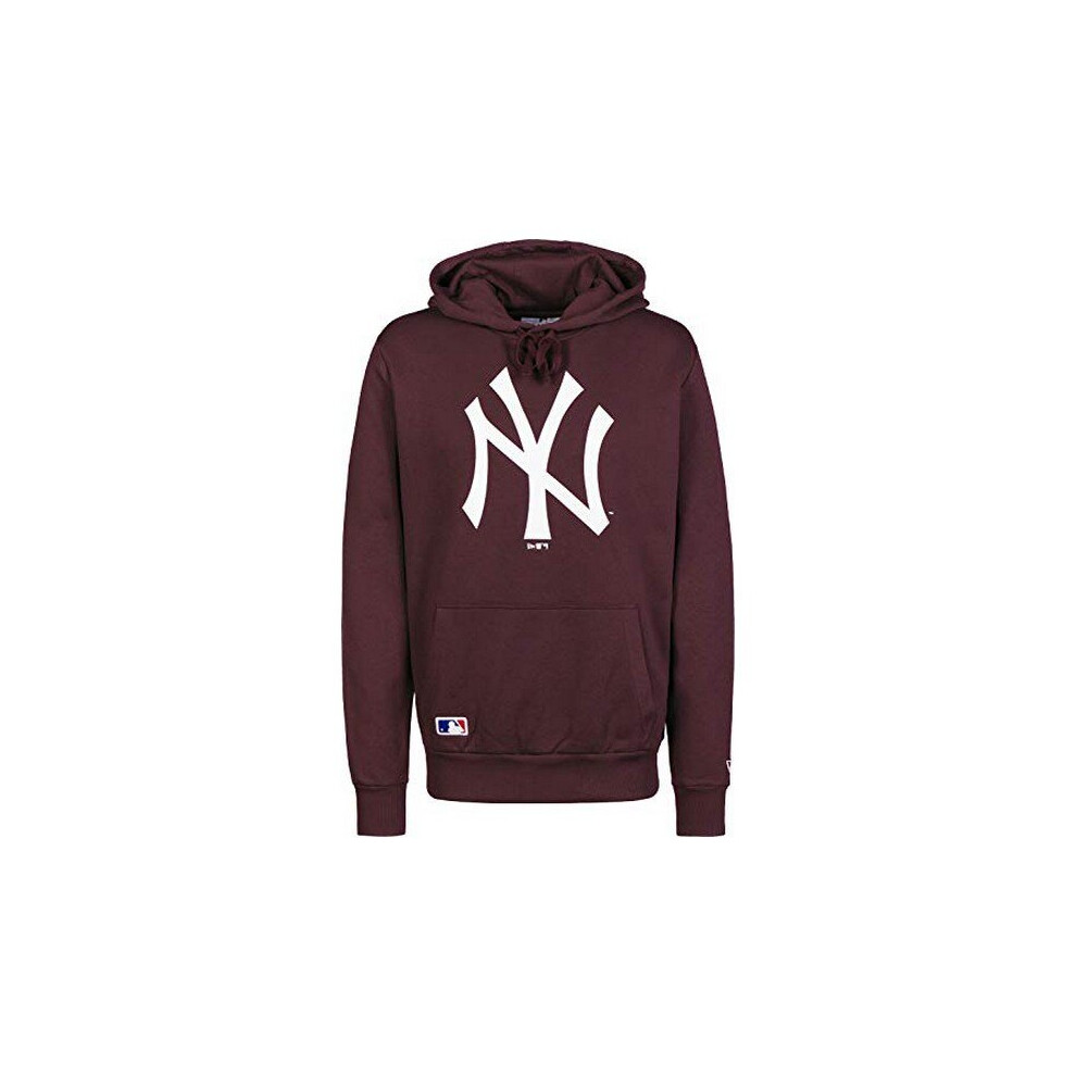 Mens Hoodie New Era TEAM LOGO HOODY (Talla S) Maroon