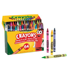 Crayola Coloured Crayons - 64-Count Set with Sharpener