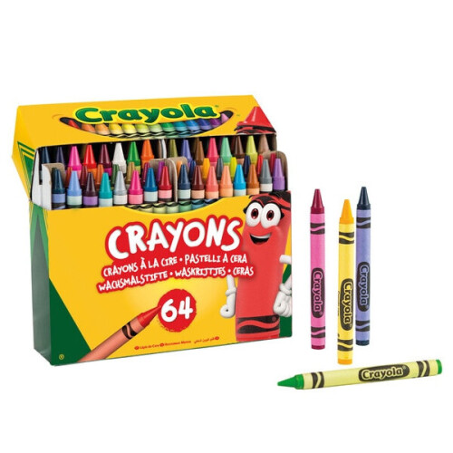 Crayola Crayola Coloured Crayons - 64-Count Set with Sharpener