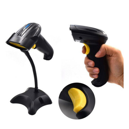 Barcode-Scanner mit Halter Ewent EW3430 LED USB Schwarz 1