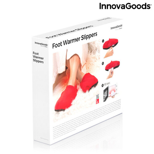 Chaussons Aquecidos Micro-ondas InnovaGoods Vermelho - - - InnovaGoods 1