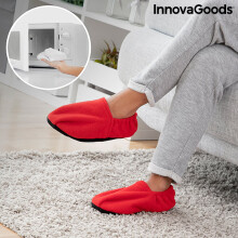 Chaussons Aquecidos Micro-ondas InnovaGoods Vermelho - - - InnovaGoods