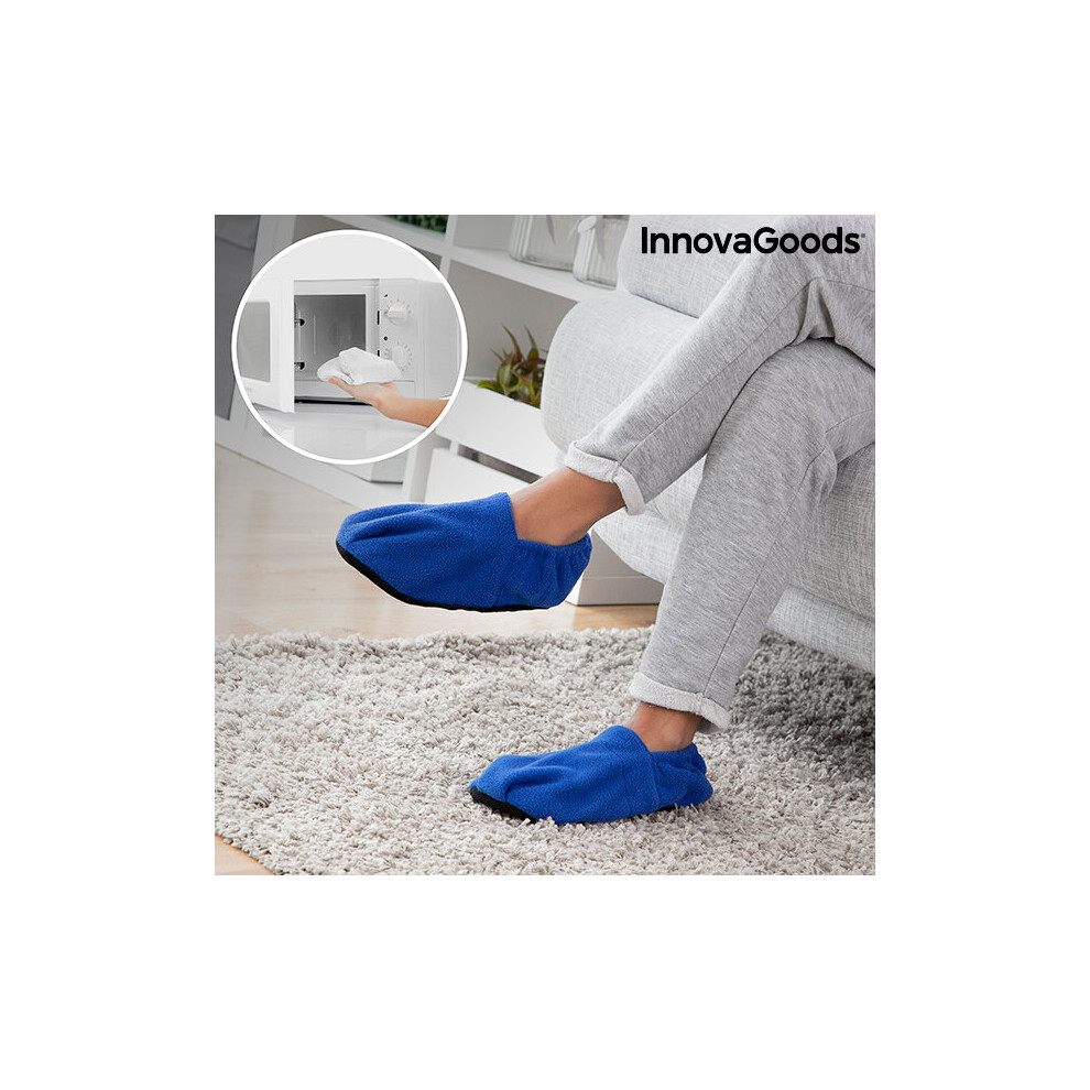 Innovagoods Blue Microwavable Heated Slippers