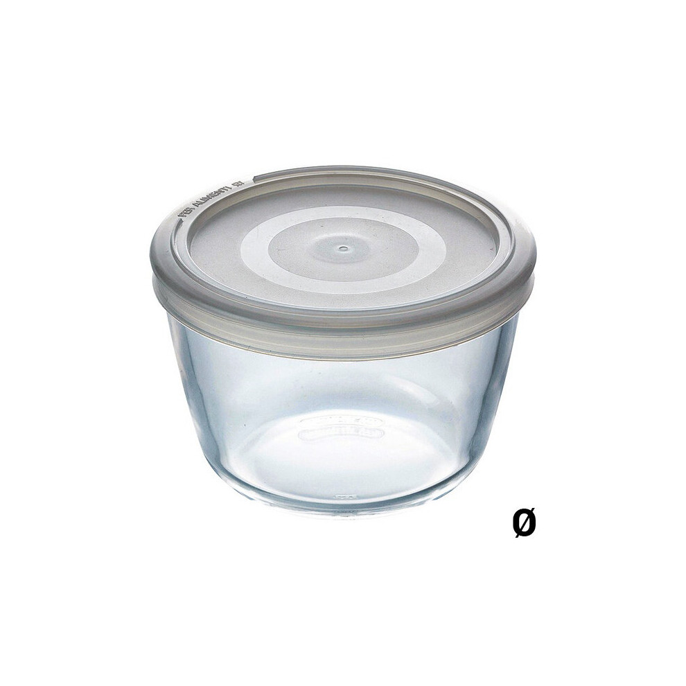 Pyrex Hermetic Lunch Box C&F Transparent Borosilicate Glass/0,6 L - Ã 12 Cm