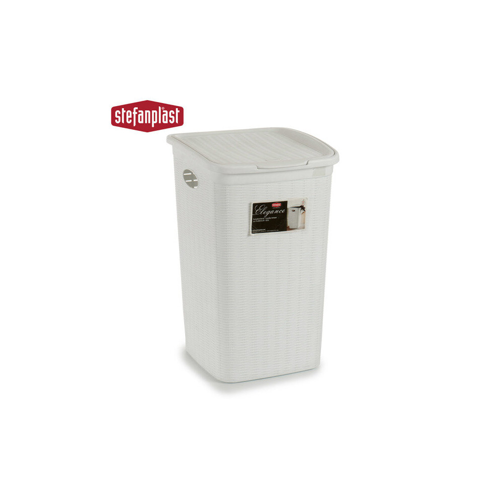 Laundry Basket White (50L) (36,5 x 54,5 x 38 cm)