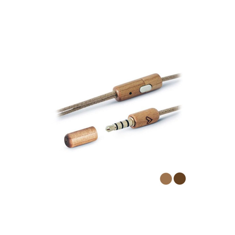 Headphones With Microphone Energy Sistem Eco Wood Usb-C/Light Brown 8432426450428