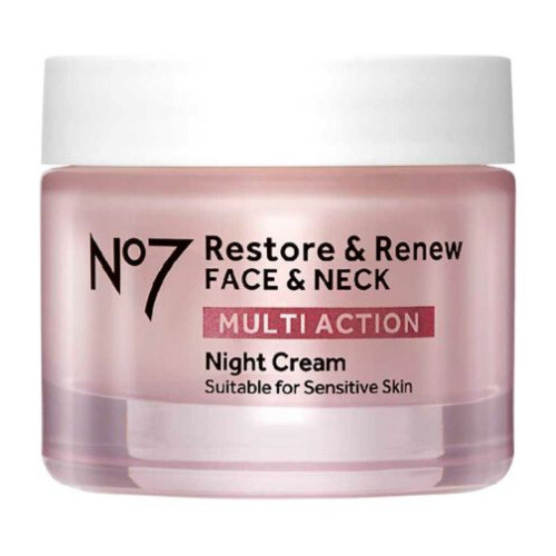 Boots No7 Restore & Renew Face & Neck Multi Action - Night Cream 50ml 2