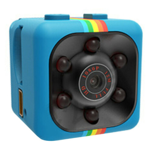 (Blue) Mini Hidden DVR Spy Camera HD 1080P Night Vision Home Security Motion Detection