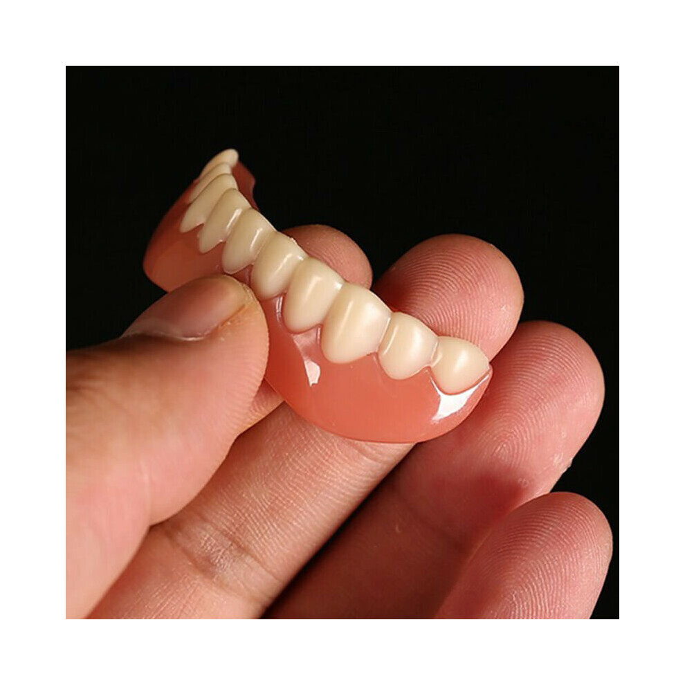 (Lower Veneers) Smile Veneers False Teeth Snap On Instant Veneers Cosmetic Teeth Dentures Dental