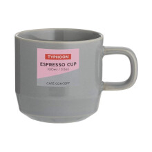 Typhoon Cafe Concept Stoneware Coffee Shop Feel Cup 100ml Dark Grey