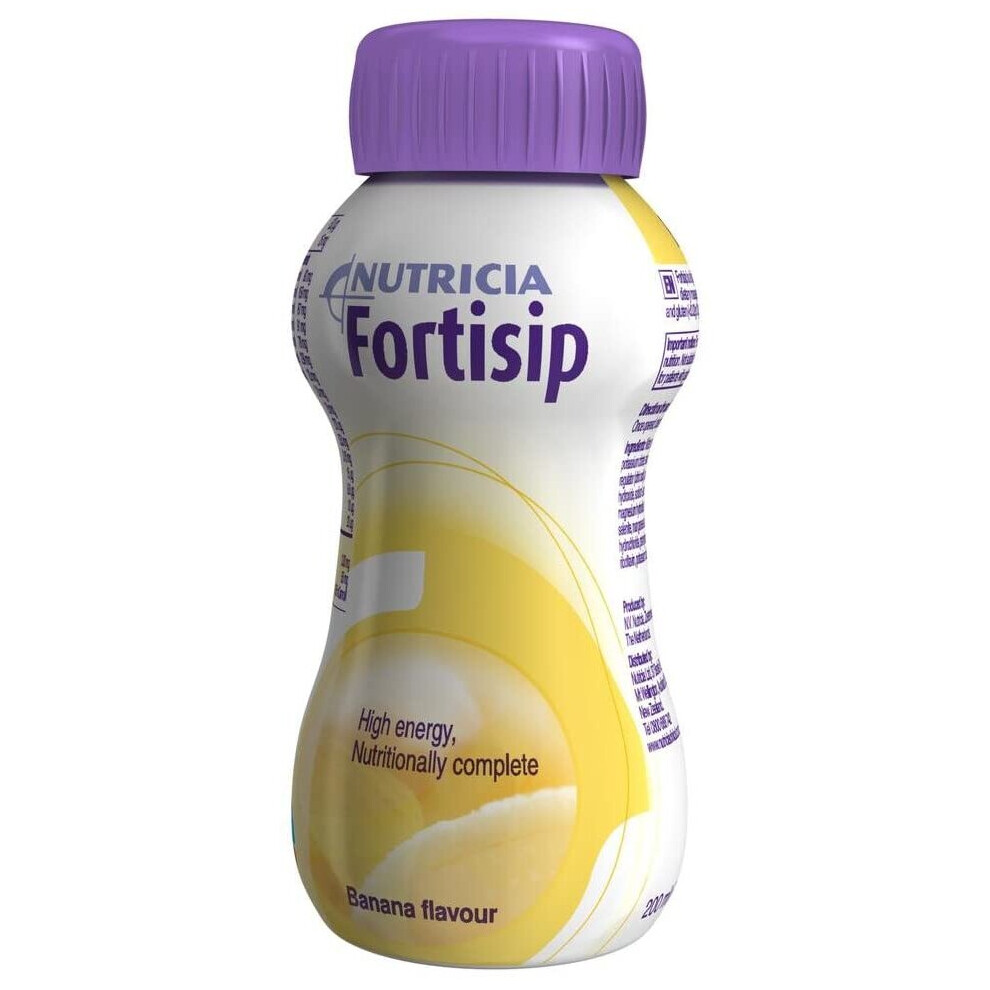 Nutricia Pack Of 24 Fortisip Bottle Banana 200Ml