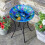 Smart Garden Products Smart Garden Decorative Hand Painted PEACOCK Glass Birdbath on Stand 1