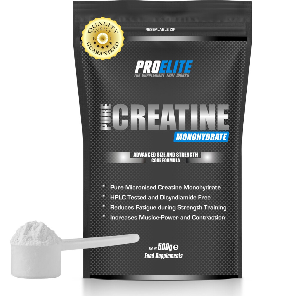 Pro Elite (500G) Proelite Micronised Creatine Monohydrate Powder