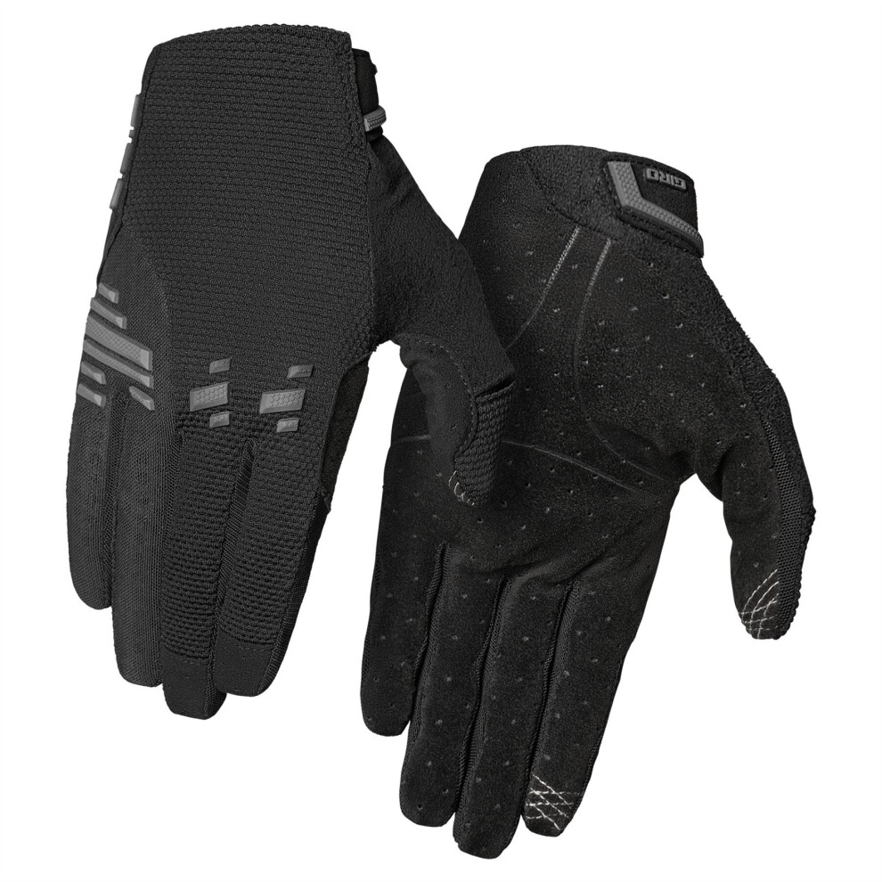 (S, BLACK) GIRO HAVOC DIRT CYCLING GLOVES 2021: PORTARO GREY/GLAZE YELLOW XL