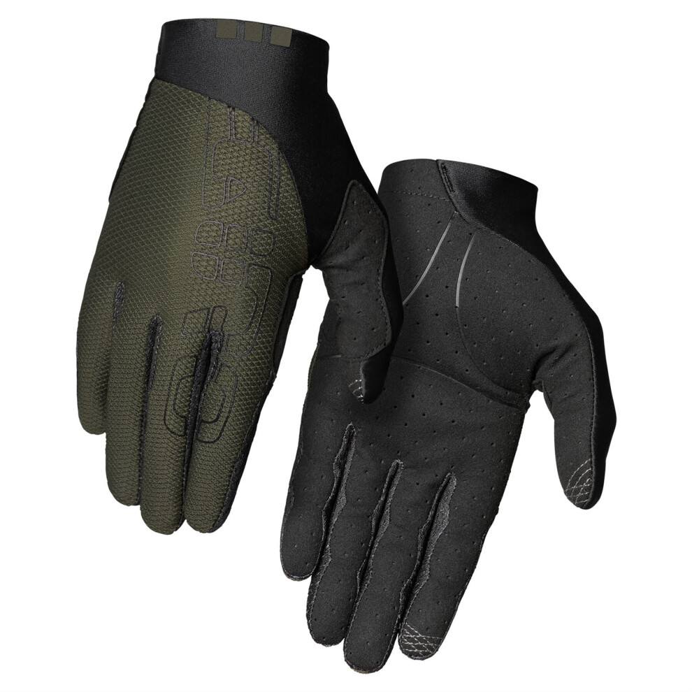 (M, OLIVE) GIRO TRIXTER DIRT CYCLING GLOVES 2021: OLIVE XL