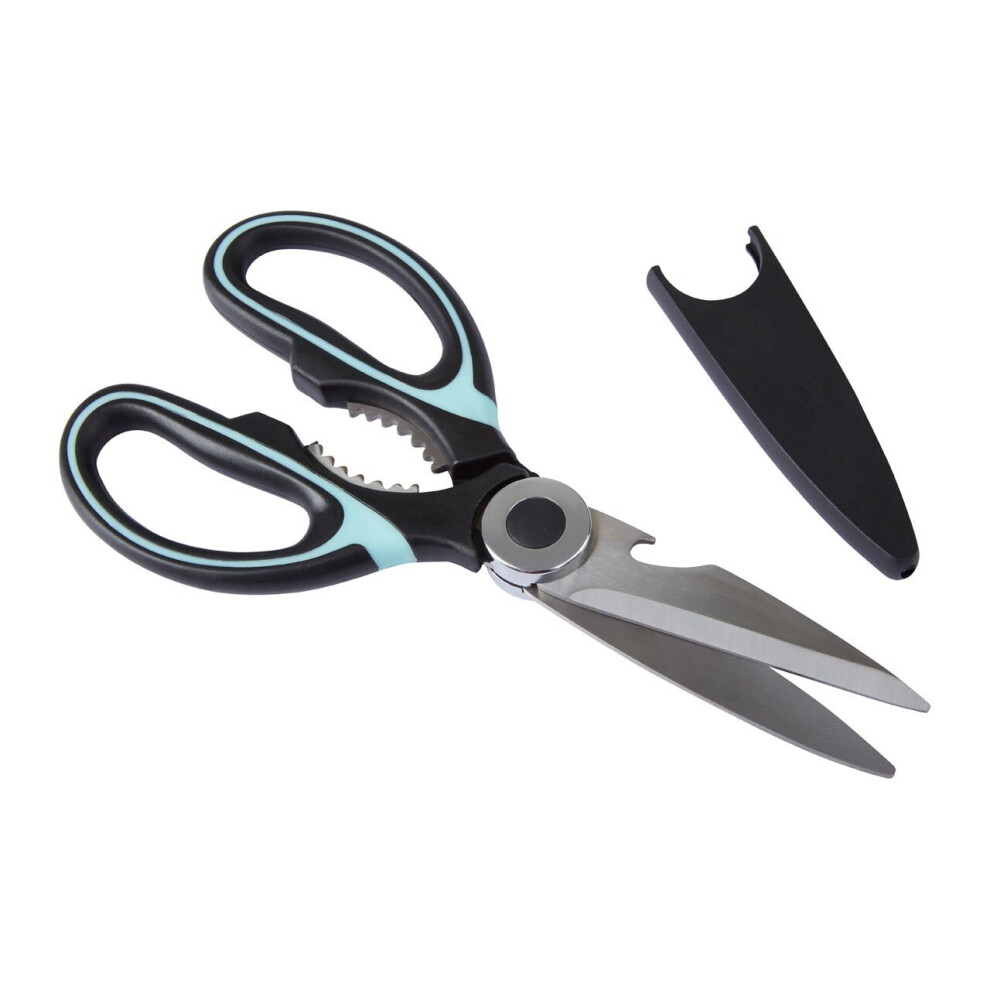 Comfortable Black And Pastel Green Scissors, Eronomic Sharp Scissors, Multipurpose Stainless Steel Scissors-image-OPC-P79ZZPS-NEW