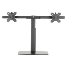 Ewent steun voor monitor met dubbele gasveerarm voor 2 monitors tot 27 inch met basis - Steun voor 2