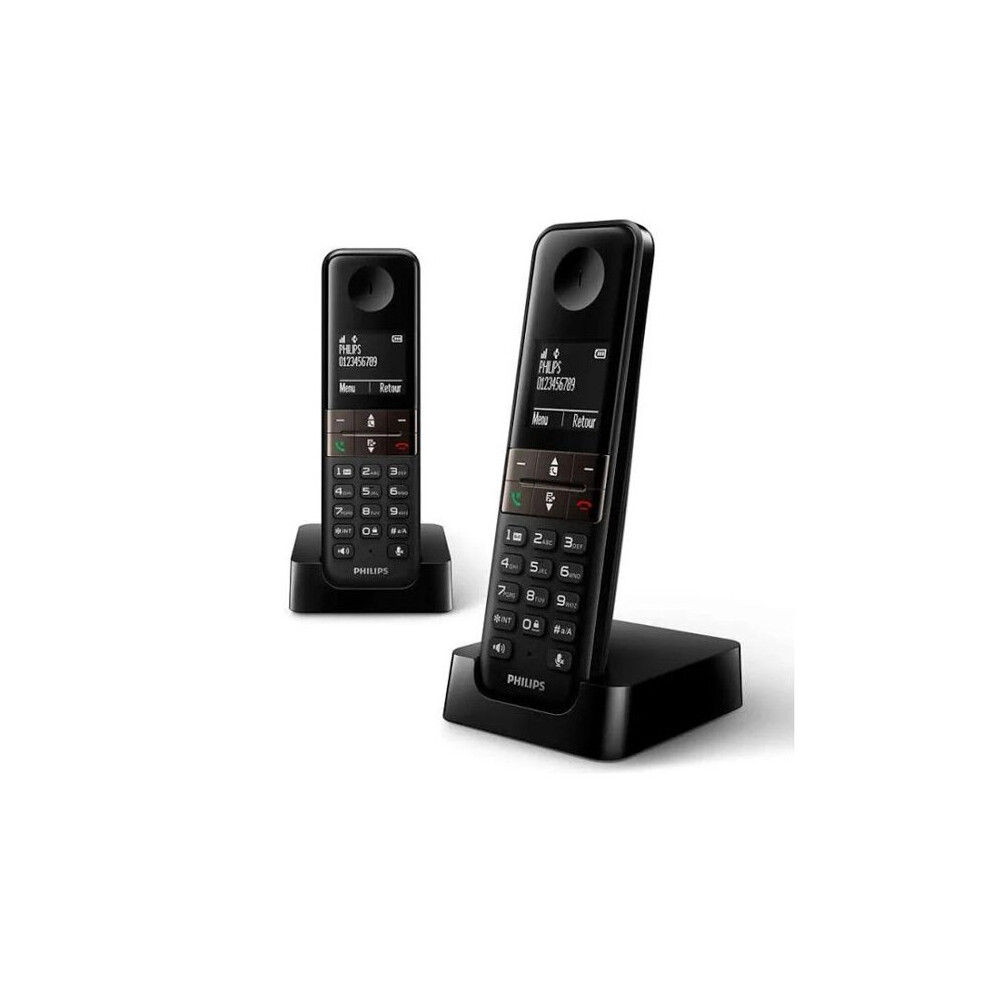 Wireless Phone Philips D4702B/34 Duo 1,8" DECT (2 pcs)